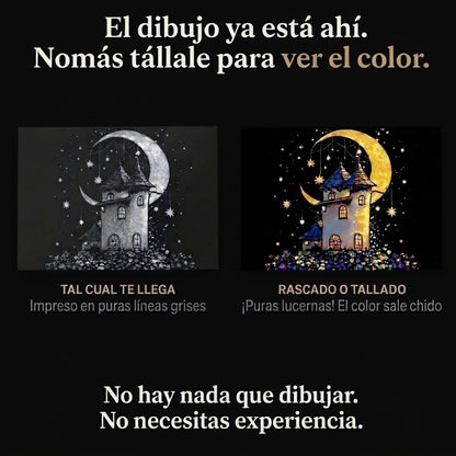 Calma Natural – Kit de Arte para Rascar