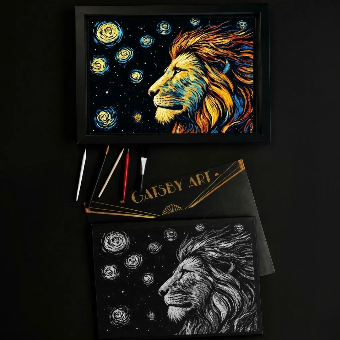 Calma Natural – Kit de Arte para Rascar