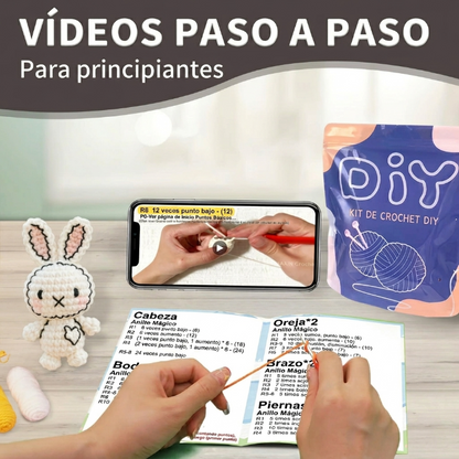 Kit Premium de Amigurumi Conejo DIY