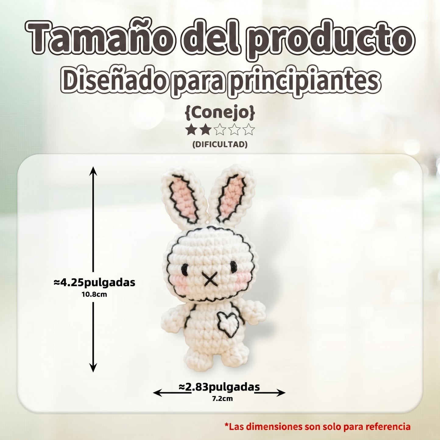 Kit Premium de Amigurumi Conejo DIY